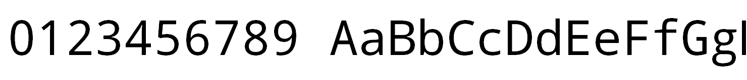 Droid Sans Mono Regular